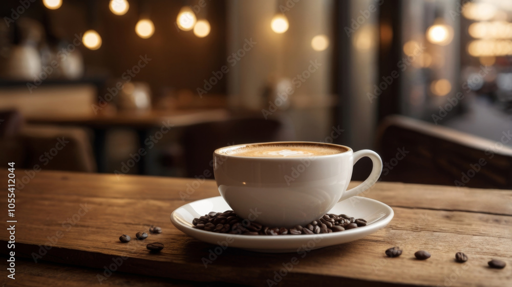 Obraz premium cup of coffee on the table