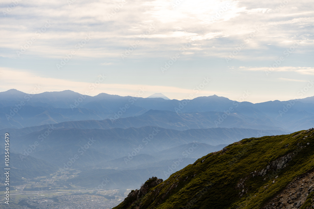 Fototapeta premium mountain landscape with clouds