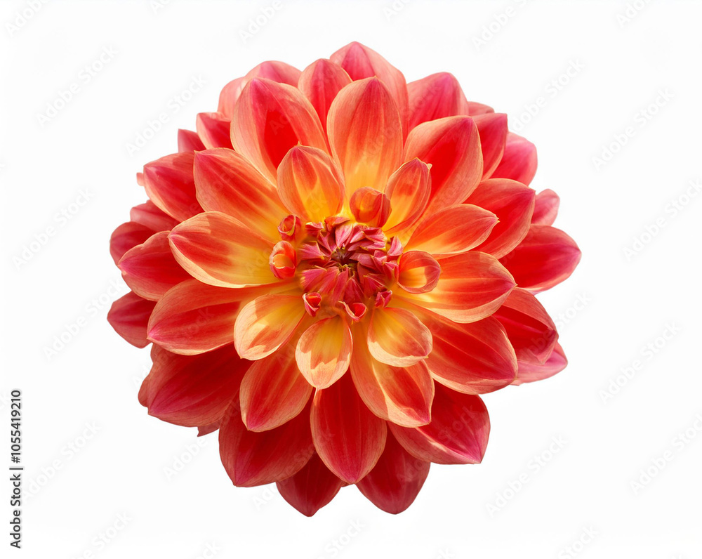 Fototapeta premium Dahlia flower isolated. dahlia flavor. Dahlia plumeria, perfume flower, perfume flower oils, perfume essential flowers, perfume essential oils