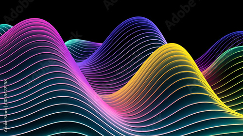 abstract colorful neon light background