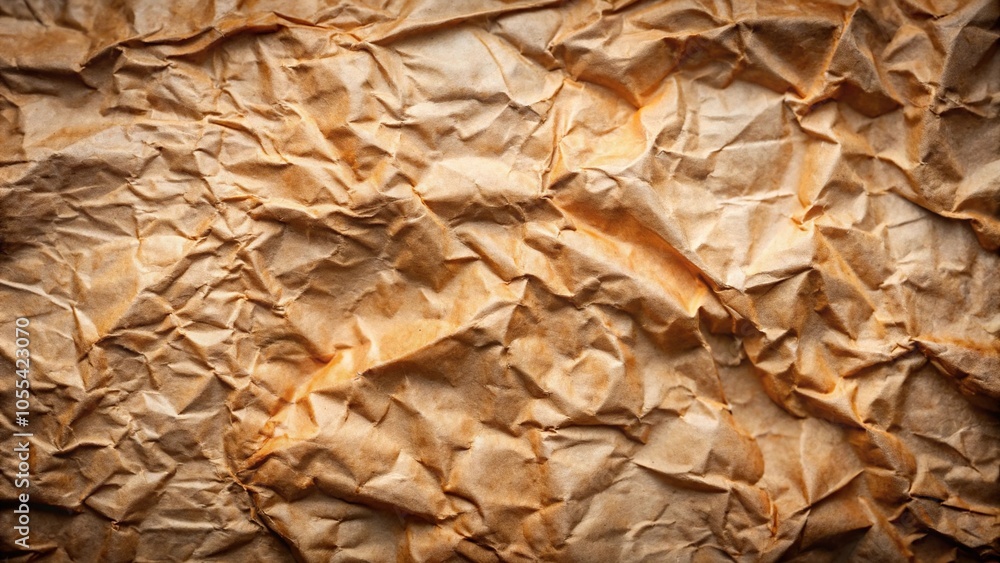 Crumpled paper texture with visible staples and rusted edges, worn, rusted, aged Crumpled paper texture with visible staples and rusted edges, worn, rusted, aged
