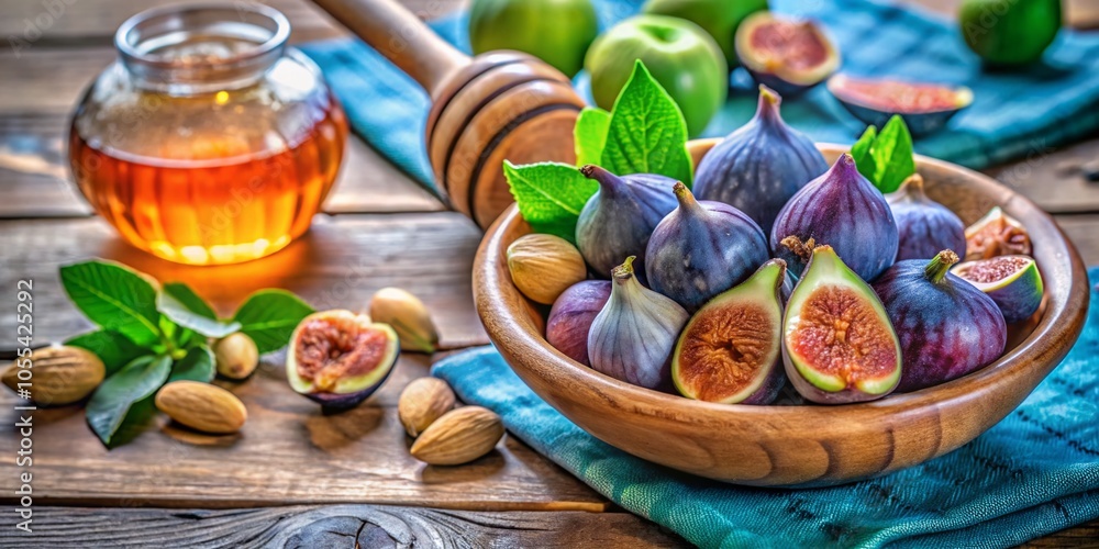 Dried Figs on Rustic Wooden Table - Healthy Snack, Natural Sweetness, Nutritious Superfood, Organic Dried Fruit Dried Figs on Rustic Wooden Table - Healthy Snack, Natural Sweetness, Nutritious Superfood, Organic Dried Fruit