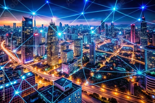 Wallpaper Mural Drone Photography Exploring Artificial Intelligence and Digital Brain Power in Modern Technology Torontodigital.ca