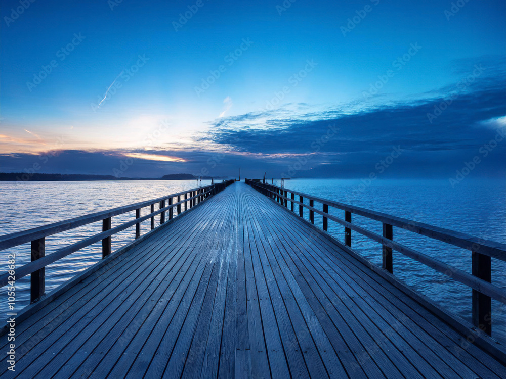 Fototapeta premium sunrise at the pier
