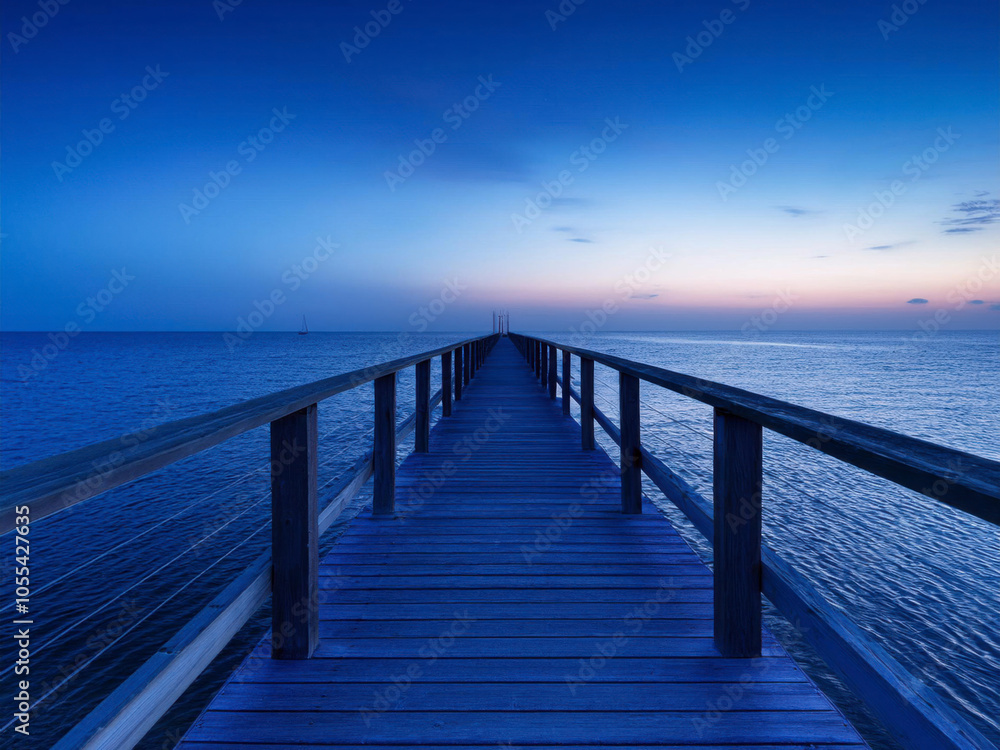 Obraz premium sunrise at the pier
