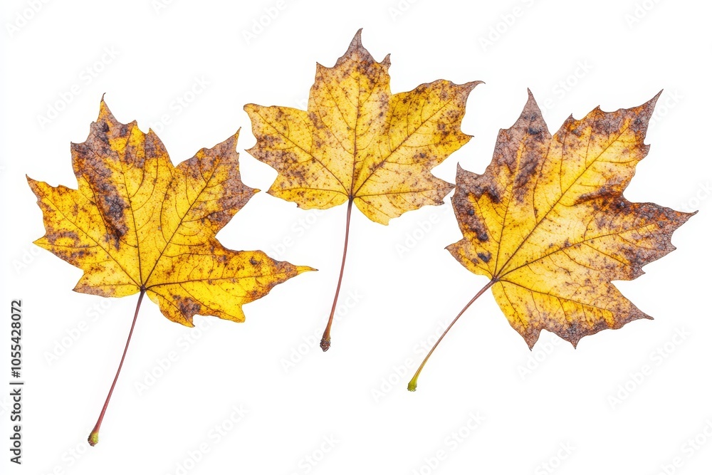 A heap of fallen maple leaves isolated on a transparent background. Autumn foliage, dry and brown. A heap of fallen maple leaves isolated on a transparent background. Autumn foliage, dry and brown.