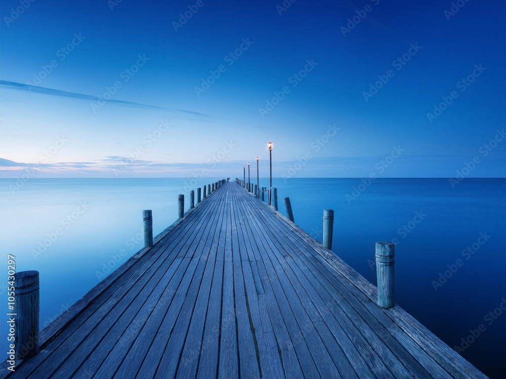 Fototapeta premium sunrise at the pier