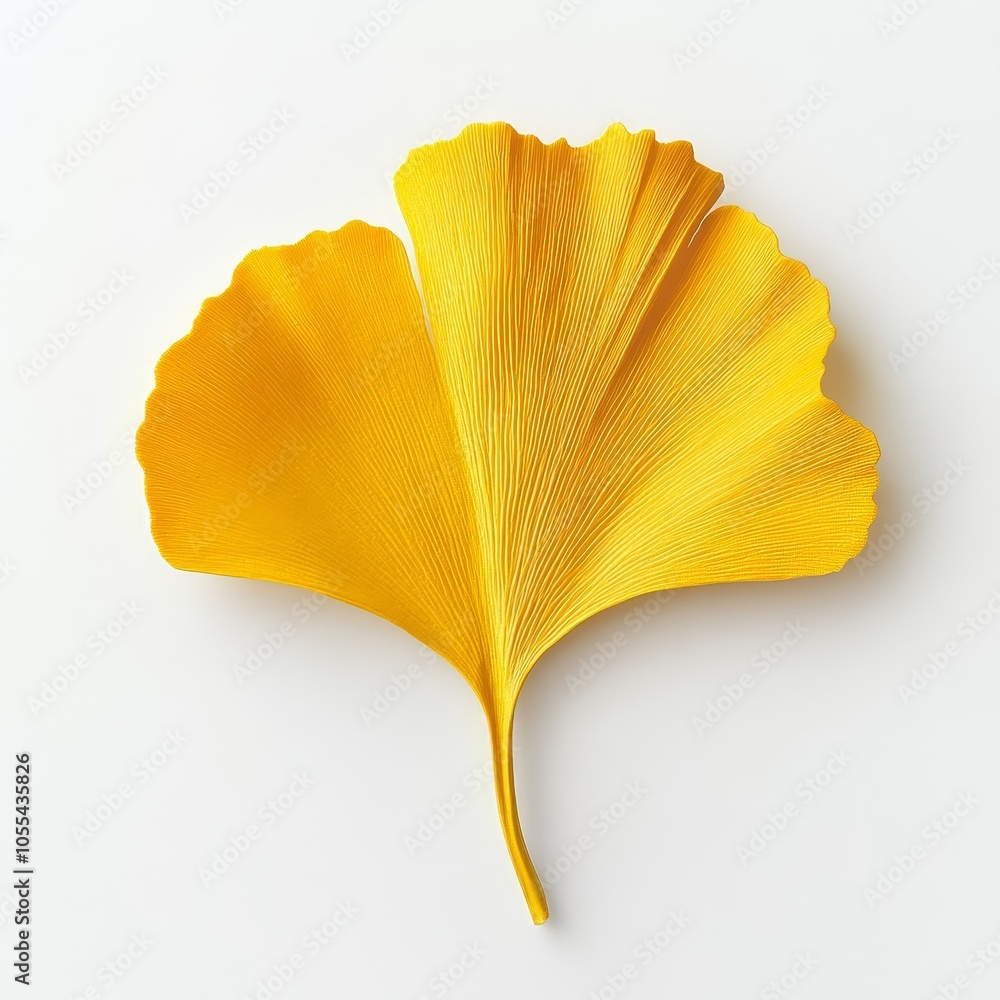 Isolated yellow fresh ginkgo leaf close-up, cut out clipping path, eco-friendly environment concept. Isolated yellow fresh ginkgo leaf close-up, cut out clipping path, eco-friendly environment concept.