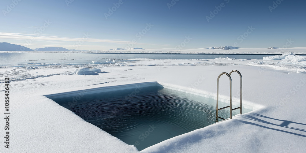 Obraz premium Arktischer Pool