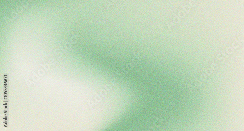 Abstract light green grainy texture gradient background with empty space for your graphic design photo