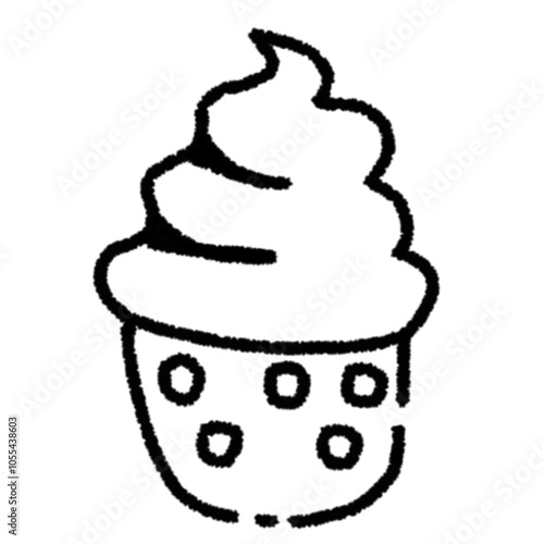cream in a glass