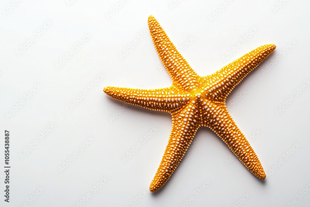 photo of starfish, on white plain isolated, top view, photo of starfish, on white plain isolated, top view,