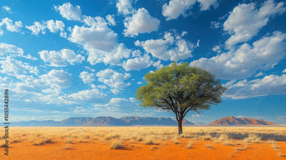 Lone Tree in the Namib Desert Lone Tree in the Namib Desert