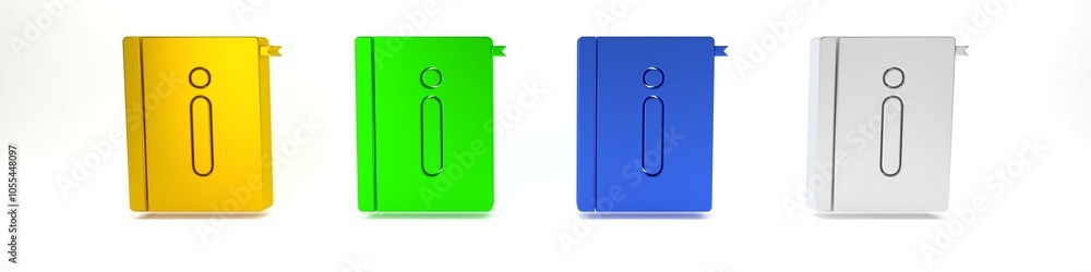Colorful User manual icon isolated on white background. User guide book. Instruction sign. Read before use. Minimalism concept. 3D render illustration Colorful User manual icon isolated on white background. User guide book. Instruction sign. Read before use. Minimalism concept. 3D render illustration