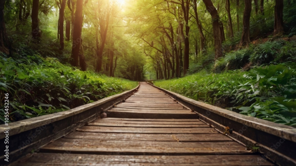 Obraz premium Blurry of road in the middle of asphalt road at sunset.Concept of planning and challenge or career path,business strategy,opportunity and change.New year 2022 or start straight concept.