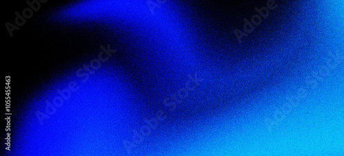 Fototapeta Naklejka Na Ścianę i Meble -  grainy blue dark black gradient texture background banner header