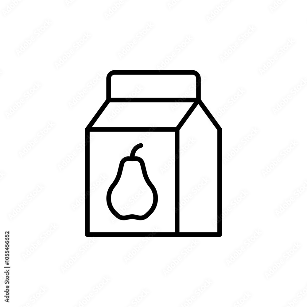 Pear juice outline icons, minimalist vector illustration ,simple transparent graphic element .Isolated on white background Pear juice outline icons, minimalist vector illustration ,simple transparent graphic element .Isolated on white background
