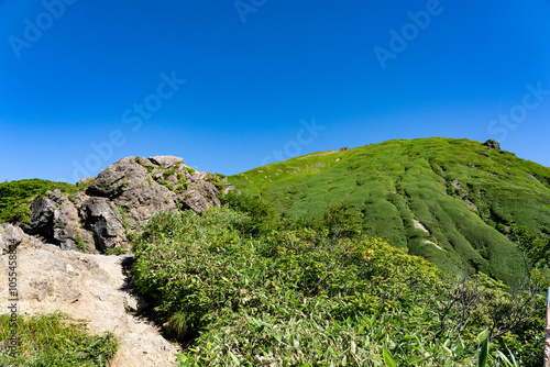 深緑の谷川岳