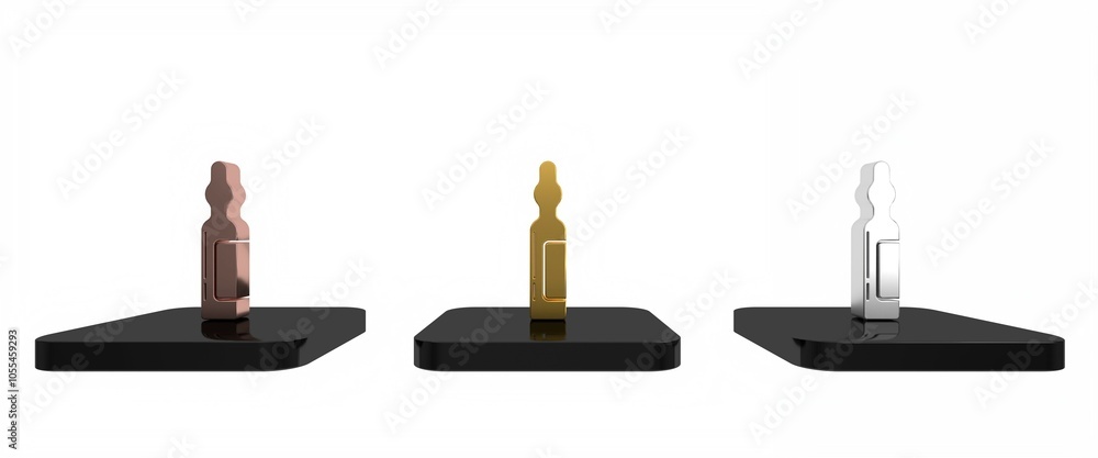 Colorful Pets vial medical icon isolated on white background. Prescription medicine for animal. Minimalism concept. 3D render illustration Colorful Pets vial medical icon isolated on white background. Prescription medicine for animal. Minimalism concept. 3D render illustration