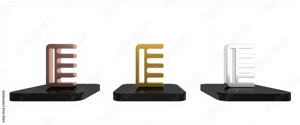 Colorful Hairbrush icon isolated on white background. Comb hair sign. Barber symbol. Minimalism concept. 3D render illustration Colorful Hairbrush icon isolated on white background. Comb hair sign. Barber symbol. Minimalism concept. 3D render illustration