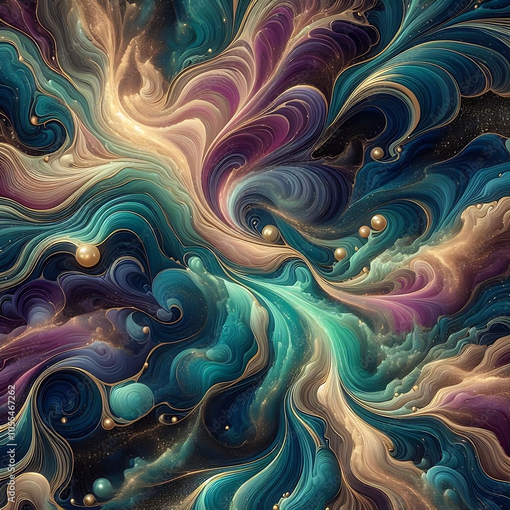 Celestial Abstract Flow Pattern Celestial Abstract Flow Pattern