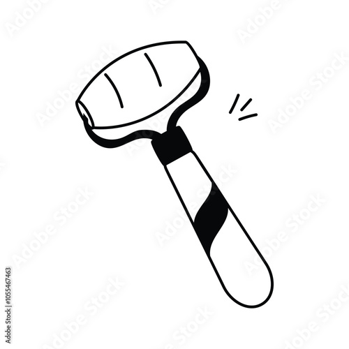 Facial roller for skin relaxation and enhanced blood circulation