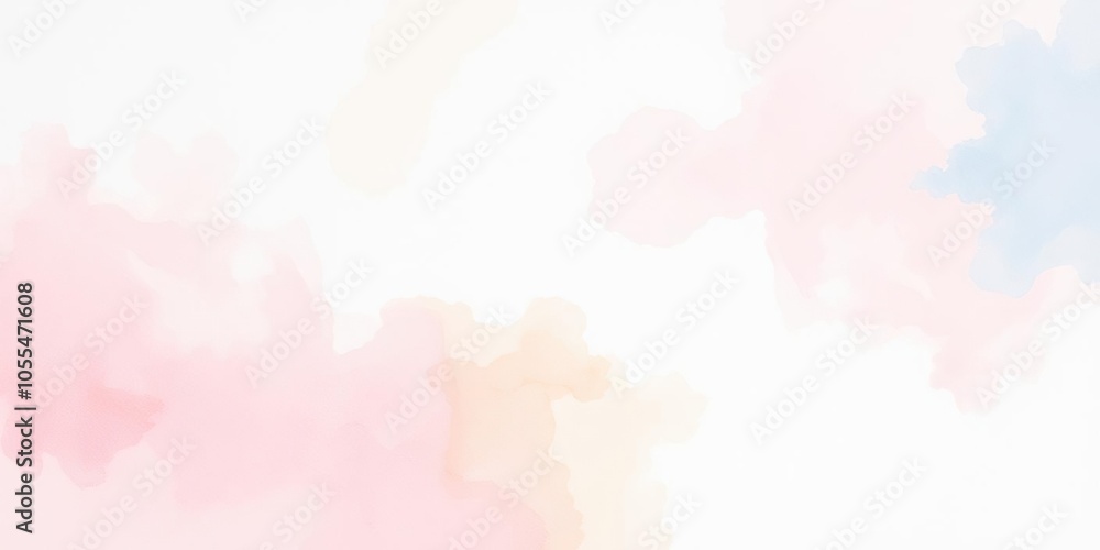 Obraz premium Soft and dreamy watercolour texture with pastel shades, gentle, light, creativity