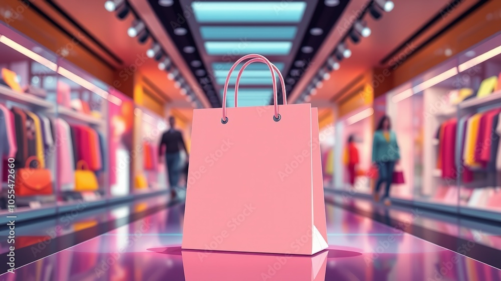 Online Shopping Network: Modern Concept with Shopping Icon and Connected Network Online Shopping Network: Modern Concept with Shopping Icon and Connected Network