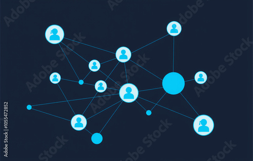 Network Graph on Dark Background