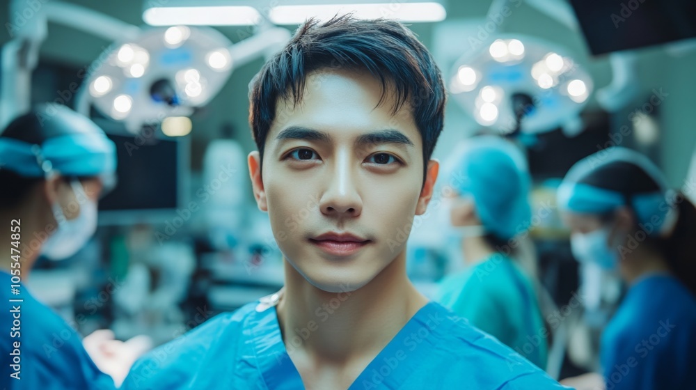 Man before Plastic surgery, beauty concept, Surgeon or beautician touching patient's faceh. Banner background before rhinoplasty, medical assistance, health Man before Plastic surgery, beauty concept, Surgeon or beautician touching patient's faceh. Banner background before rhinoplasty, medical assistance, health
