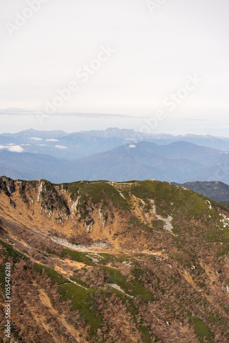 view of the mountains