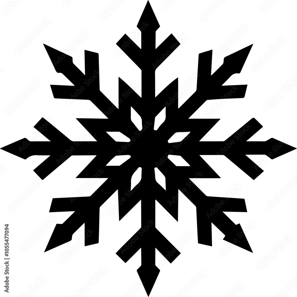 Christmas snowflake vector illustration line art Christmas snowflake vector illustration line art