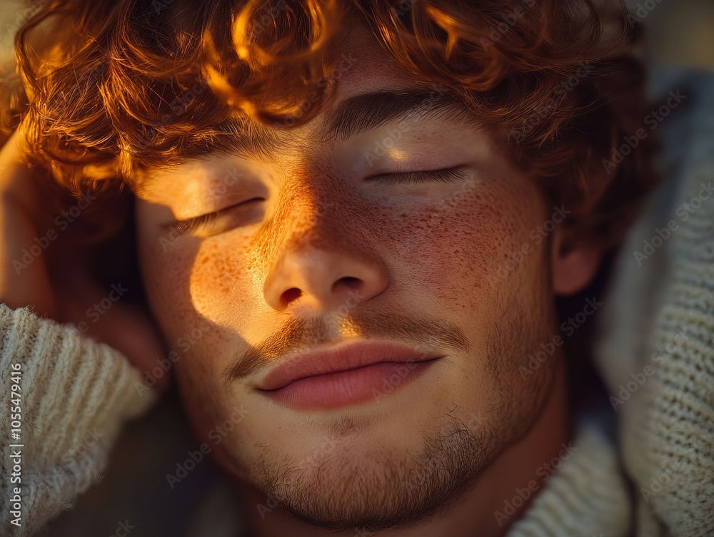 A man with his eyes closed and his head resting on his hands A man with his eyes closed and his head resting on his hands