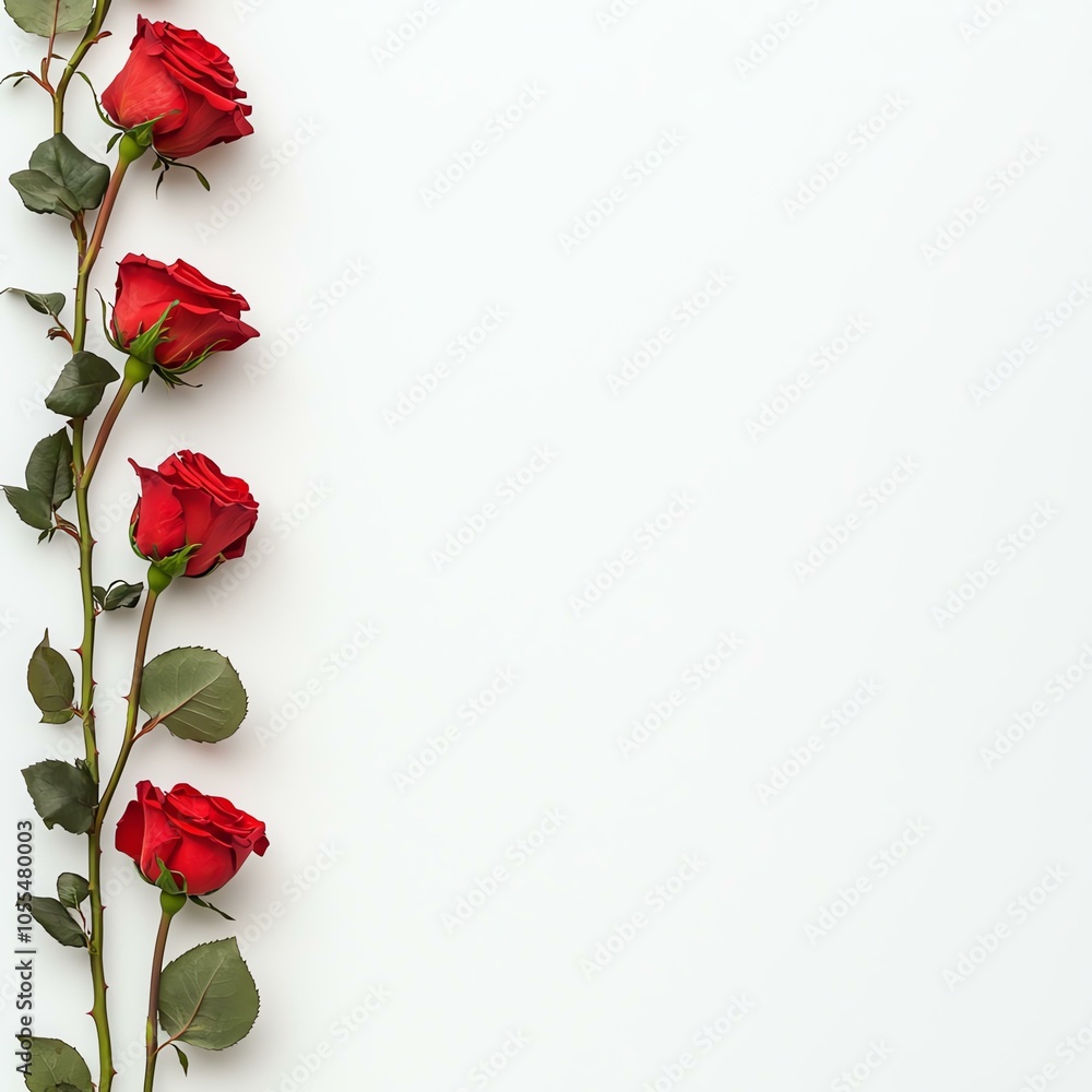 Red roses on white isolated background Red roses on white isolated background