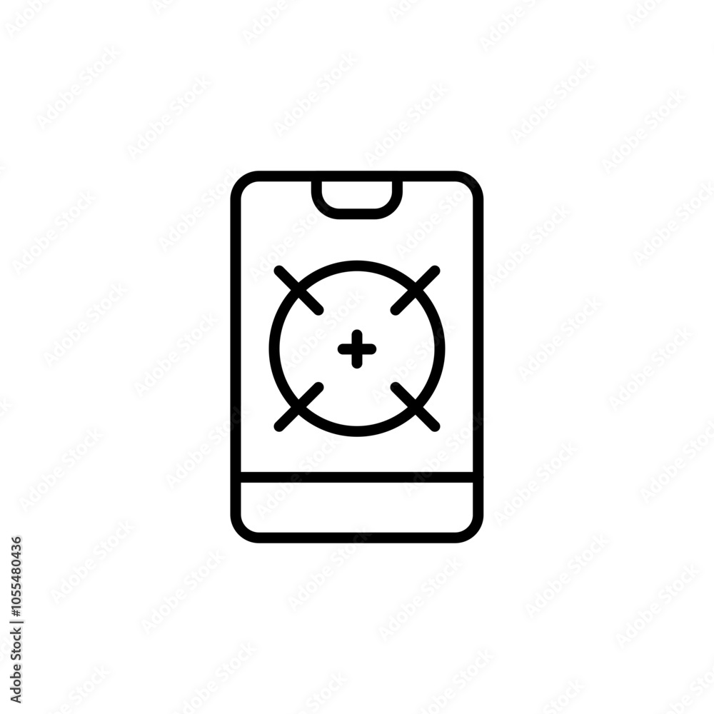 Phone Tracking outline icons, minimalist vector illustration ,simple transparent graphic element .Isolated on white background Phone Tracking outline icons, minimalist vector illustration ,simple transparent graphic element .Isolated on white background