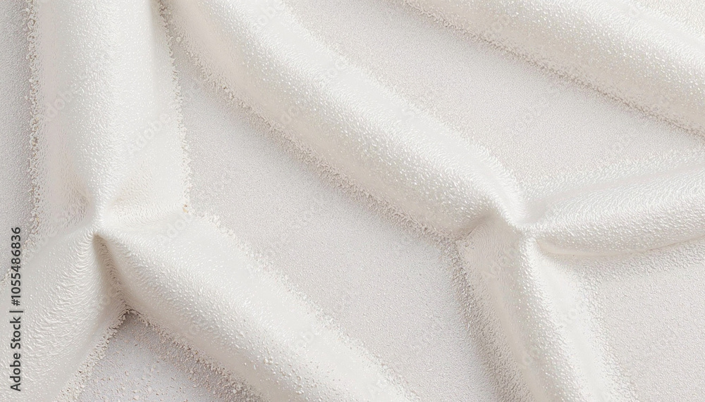 White Geometric Textured Fabric with Soft Dimensional Patterns White Geometric Textured Fabric with Soft Dimensional Patterns