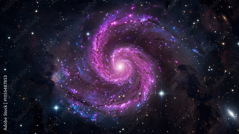 Obraz premium Spiral Galaxy in Deep Space