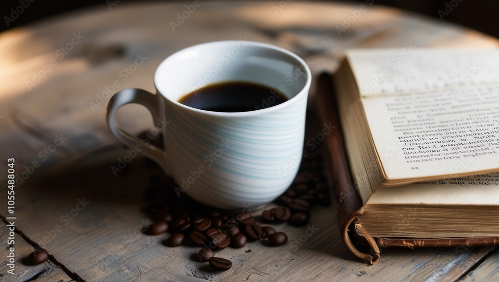 custom made wallpaper toronto digitala cup of coffee and a book