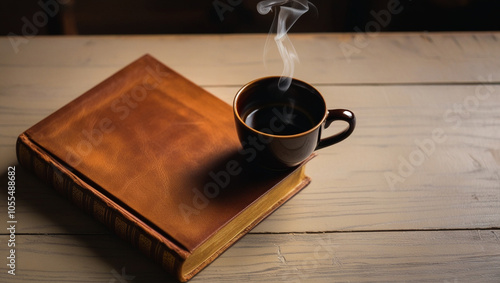 Wallpaper Mural a cup of coffee and a book Torontodigital.ca