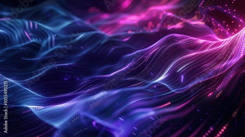 Abstract Neon Waves