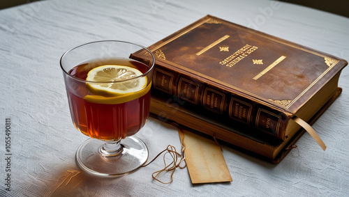 Wallpaper Mural a cup of tea and a book Torontodigital.ca