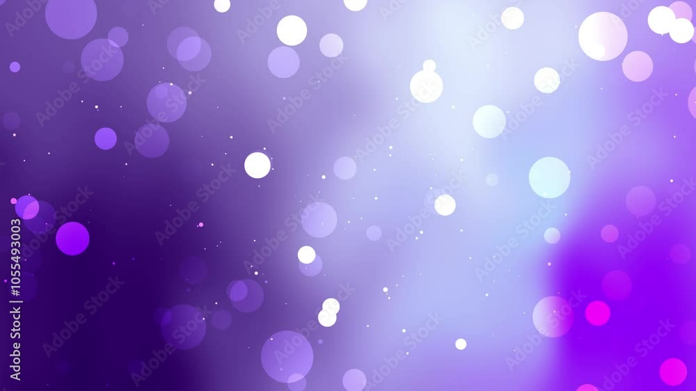 Purple and White Bokeh Background with Light Spots Purple and White Bokeh Background with Light Spots