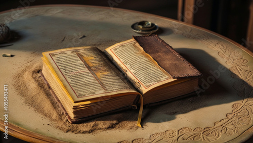 Wallpaper Mural dusty old book Torontodigital.ca