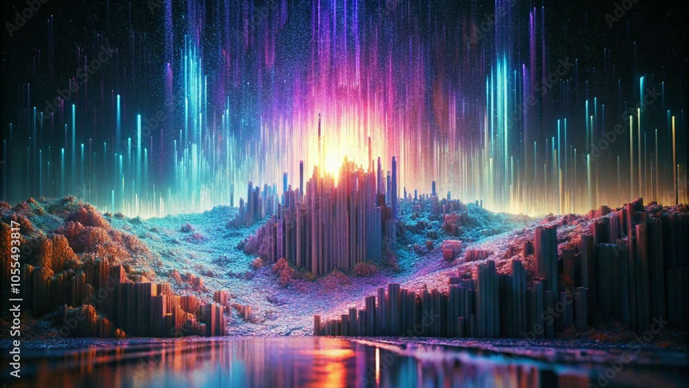 Fototapeta premium Creative glitch texture