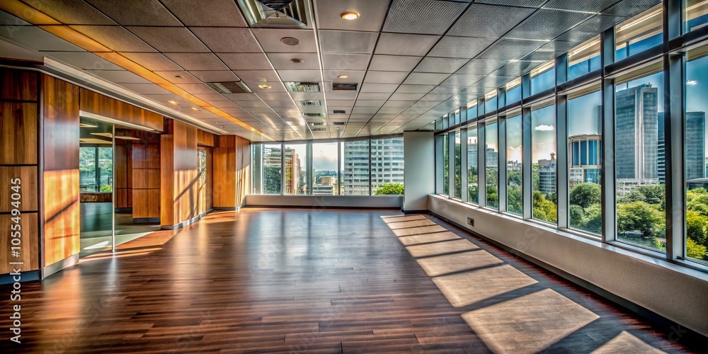 Modern Empty Office Wall Space Ready for Customization and Decor Modern Empty Office Wall Space Ready for Customization and Decor
