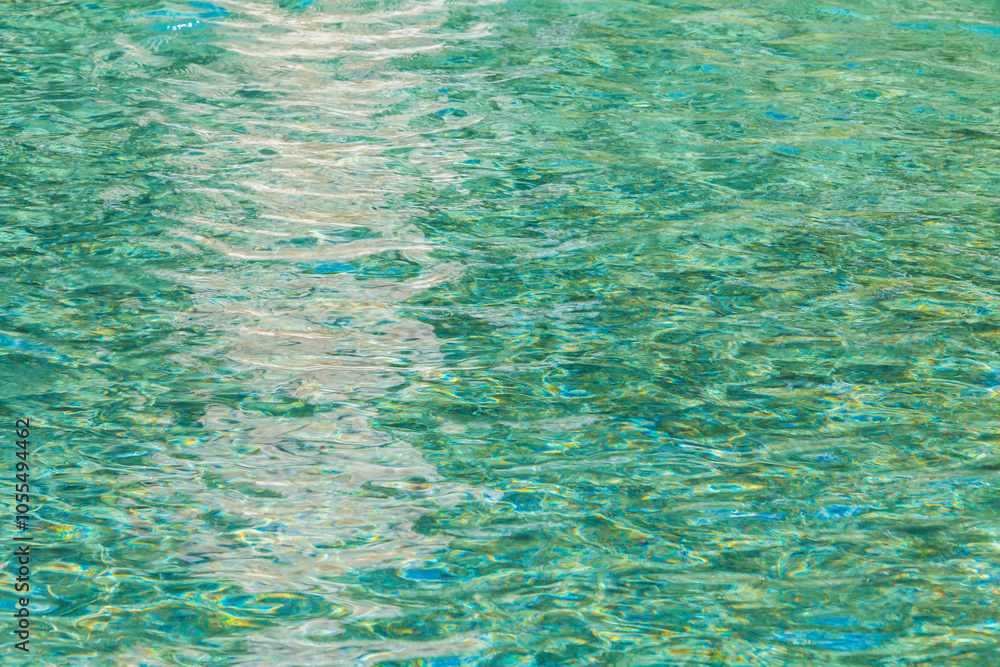 projection of green water in a fountain