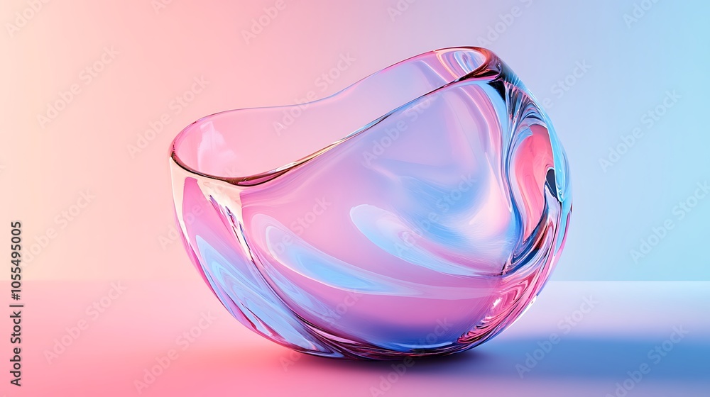 3D render of abstract glass shapes gradient background, Colorful glasss background 3D render of abstract glass shapes gradient background, Colorful glasss background