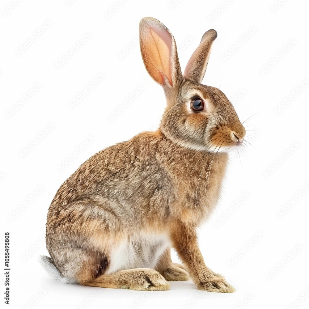Fototapeta premium rabbit isolated on white background