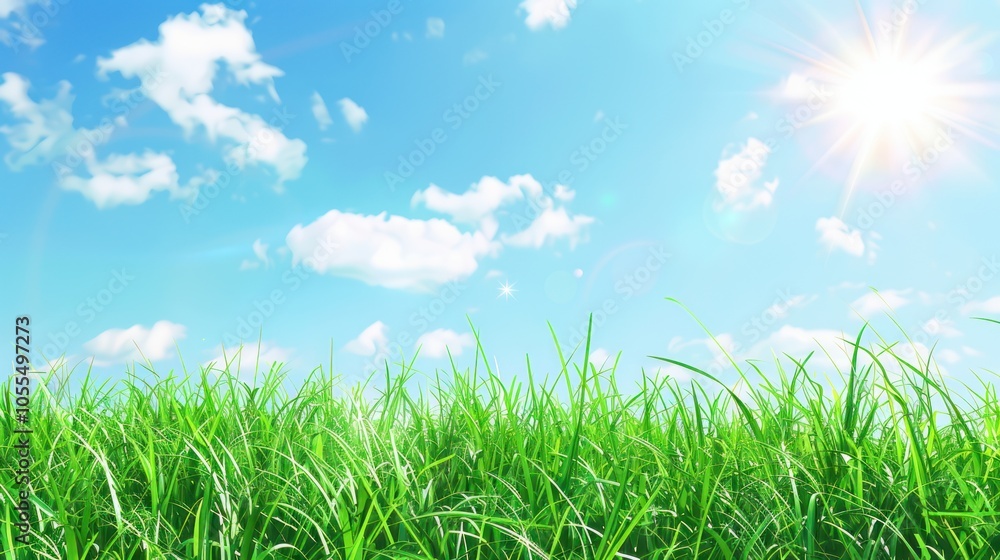Sunny Day in a Lush Meadow Sunny Day in a Lush Meadow