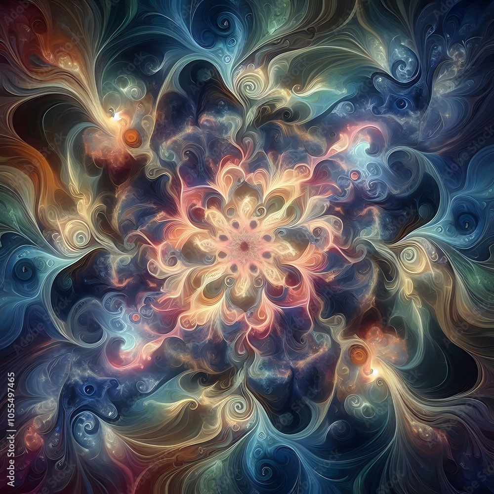 Mystical Swirling Abstract Pattern Mystical Swirling Abstract Pattern